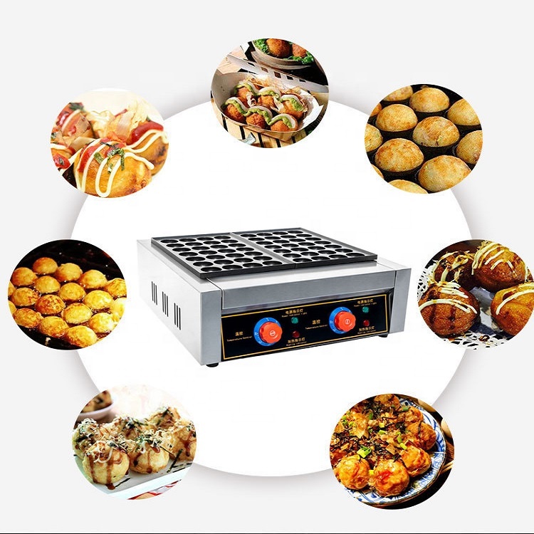 Electric fish ball grill, two- - Takoyaki Grill Plate 评论和价格