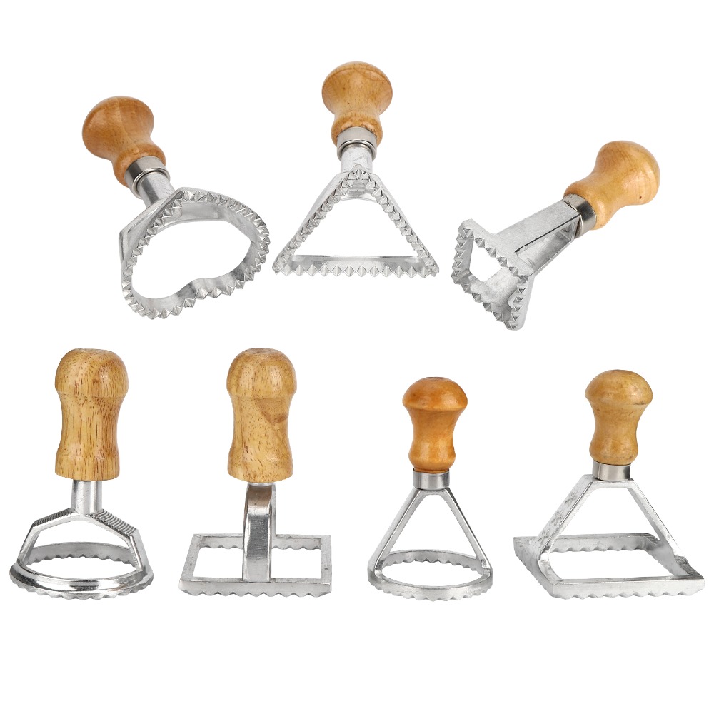 7PCS Individual Upright Raviol - Dumpling Press Set 评论和价格