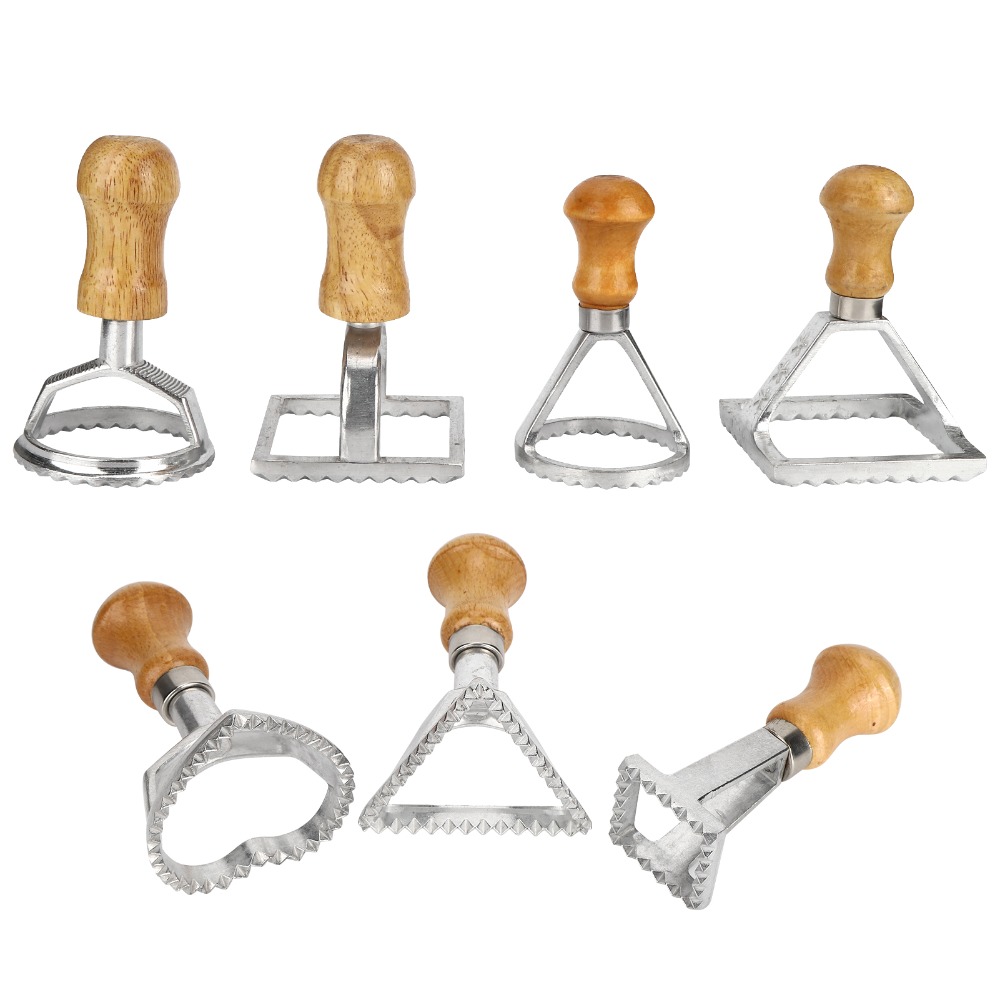 7PCS Individual Upright Raviol - Dumpling Press Set 评论和价格